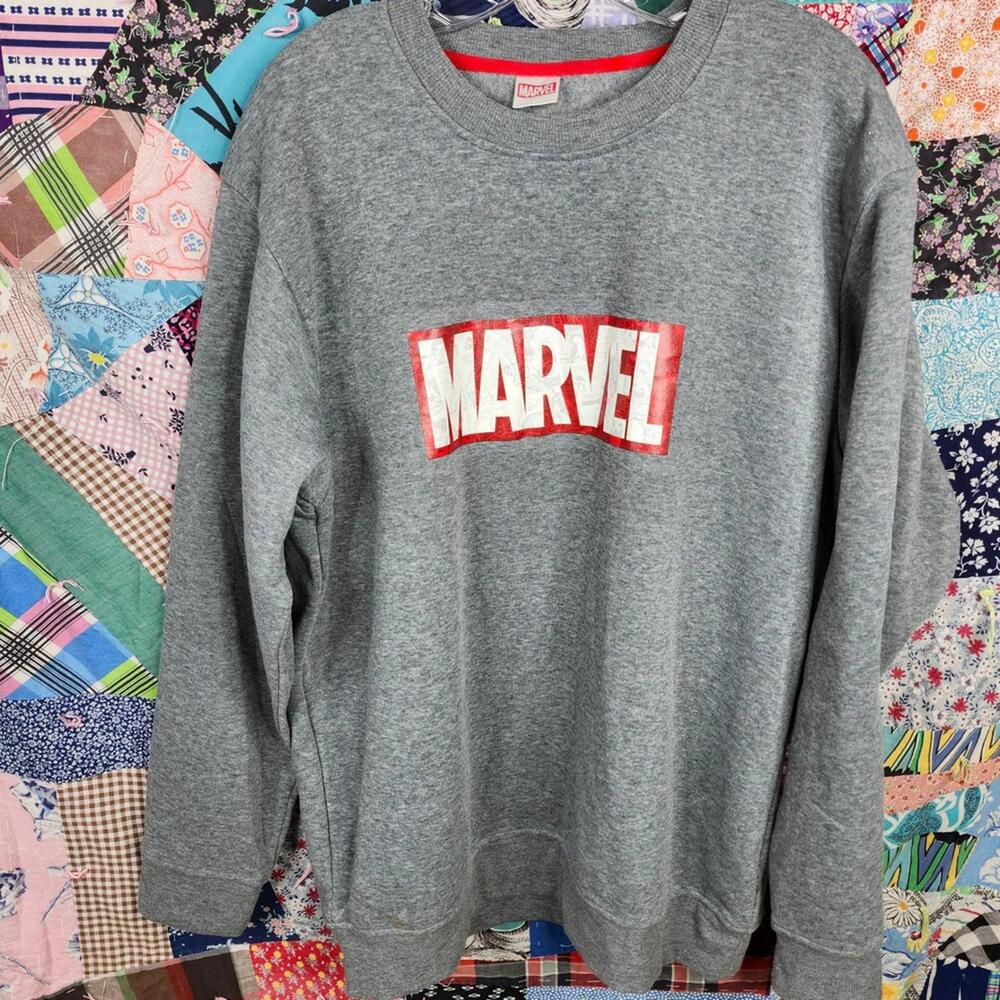 Marvel Grey Crewneck Sweatshirt Large